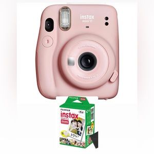 Fujifilm Instax Mini 11 Instant Camera  with 10 pack film- Blush Pink